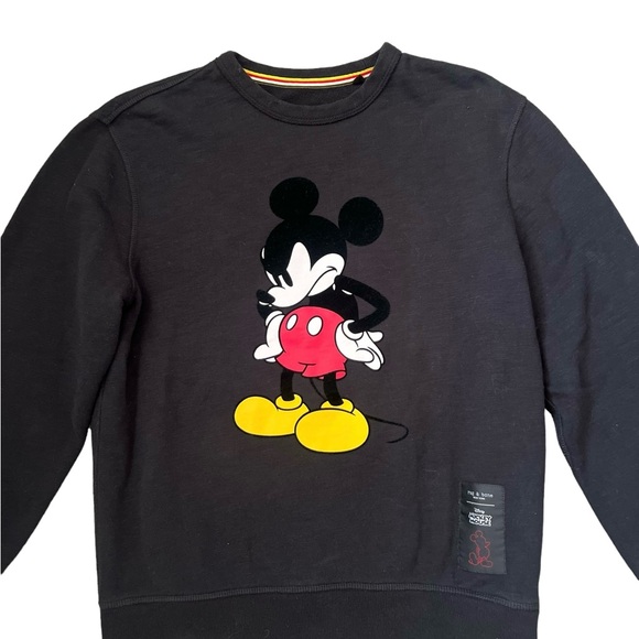 RAG & BONE DETERMINED MICKEY UNISEX SWEATSHIRT BLACK Size Small - Picture 8 of 12
